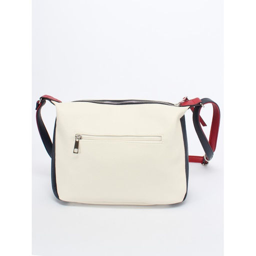 Сумка женская искусственная кожа ADEL-279/ММ. 1отдел+плеч/рем. беж/син/красн флотер 259619 - Adelia фото 2