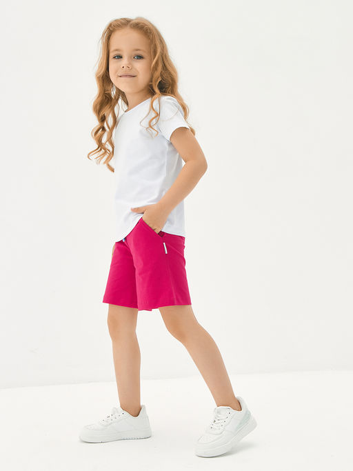 Темно-розовые шорты для девочки - Kogankids фото 4