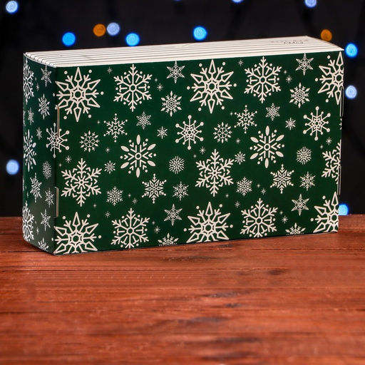 Кондитерская упаковка под 5 эклеров «Счастливого Нового года», 25.2×15×6.6 см