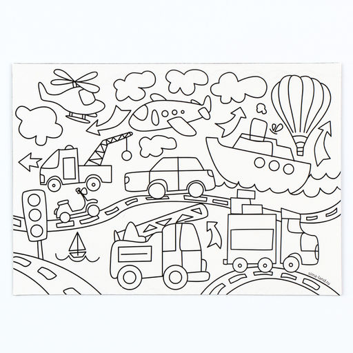 Магнит-раскраска многоразовая Транспорт, 14,8 ? 21 см - Школа талантов фото 2