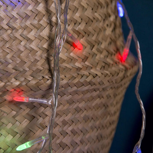 Гирлянда Нить 5 м с насадками Игла, IP20, прозрачная нить, 50 LED, свечение мульти, 8 режимов, 220 В - Luazon lighting фото 7