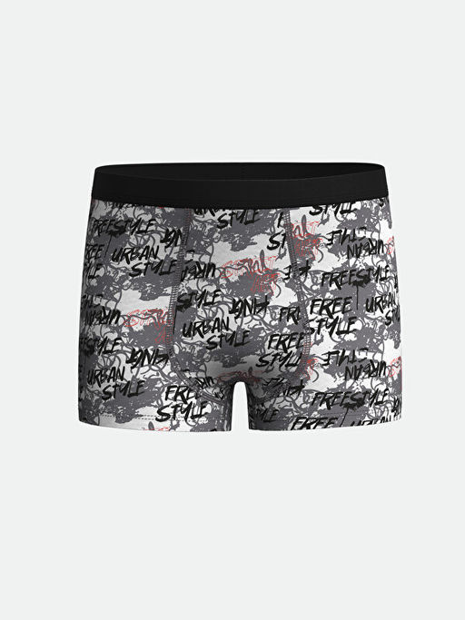 Bask?l? Erkek ?ocuk Boxer 3l? - Waikiki фото 3