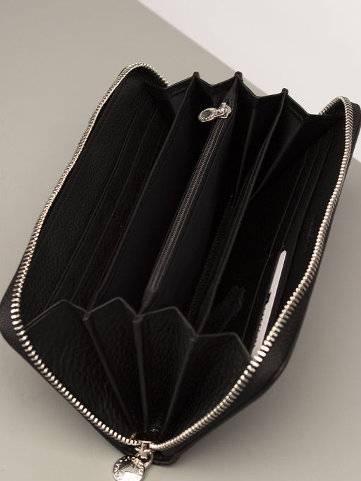 LACCOMA кошелек LA-1129-черный натуральная кожа  фото 4