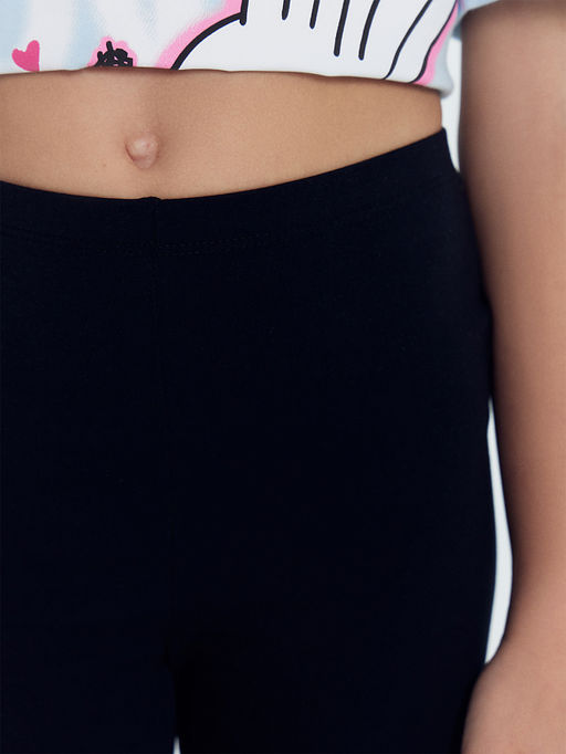 Шорты для девочек мультипак (2 шт.) в лавандовом и черном цвете с граффити