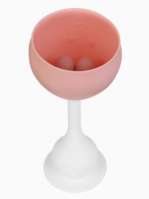 Прорезыватель для зубов с погремушкой 3 в 1 «Зайка», пищевой силикон, розовый