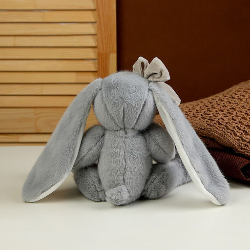 Мягкая игрушка «Зайка», 23 см, серый