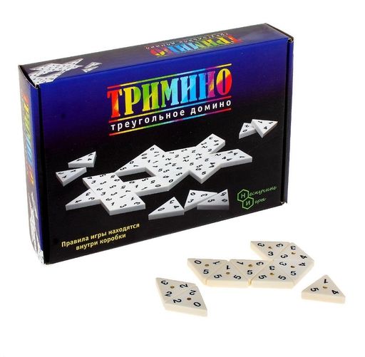 Игра "Тримино" (треугольное домино) арт.7059 /14