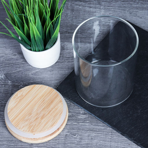 Банка для сыпучих бамбуковая крышка d-85/100 мм 500 мл /GT-35-121/уп120/ - Галеонтрейд фото 8