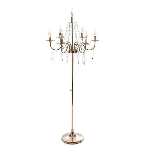 Торшер 2456/7 E14 40Вт золото 58х58х100-156 см