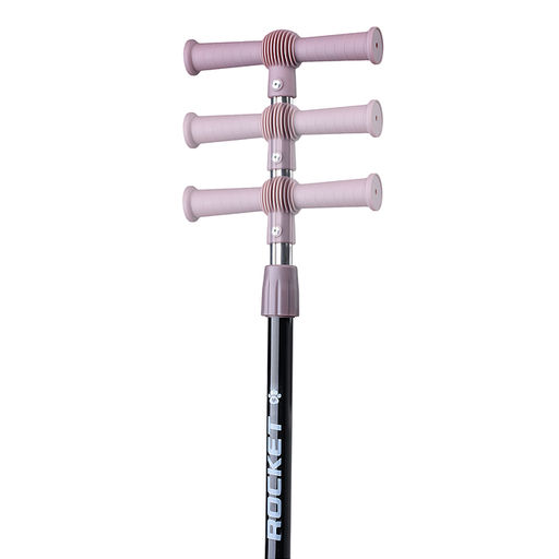 Самокат трёхколёсный ROCKET колёса световые PU, цвет коричневый