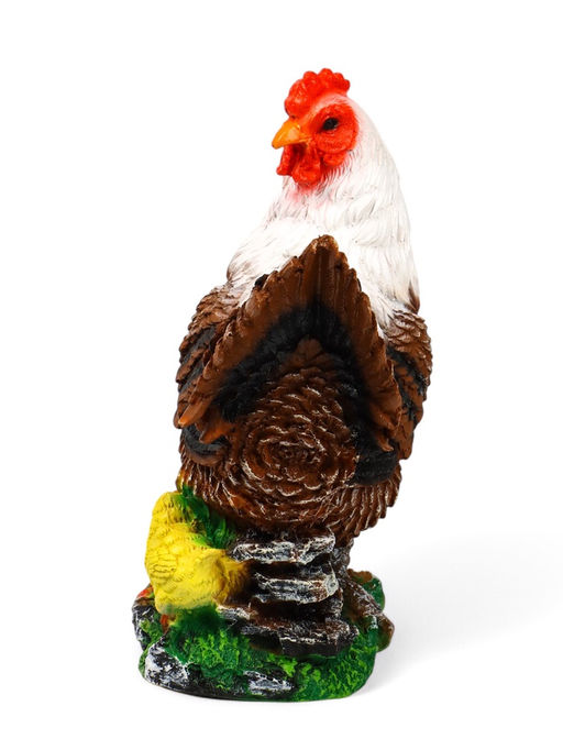 Садовая фигура из полистоуна «Курица с цыплятами», 42×17×30 см