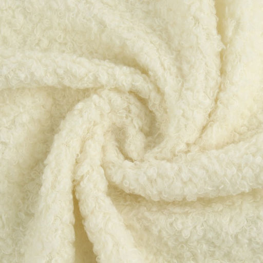 Лоскут мех Барашек, 50 50 см, 500 г/м, цвет молочный №1 - Арт узор фото 4