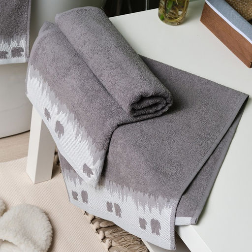 Полотенце махровое Love Life "Winter dream" 50х90 см, серый, 100% хл, 400 г/м²