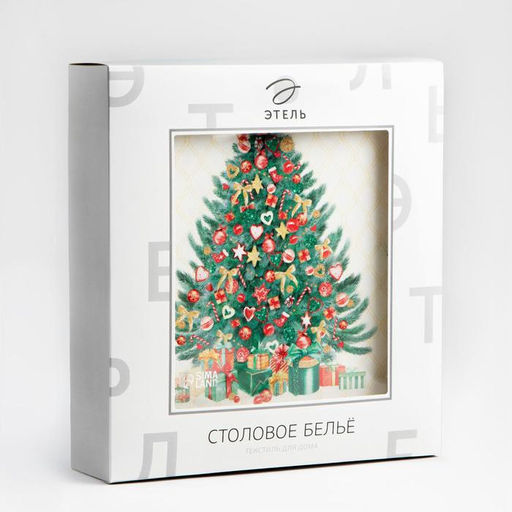 Набор столовый Этель Golden Christmas скатерть 150*180 +/-3см с ГМВО, салф.40х40см - 8шт,  фото 12