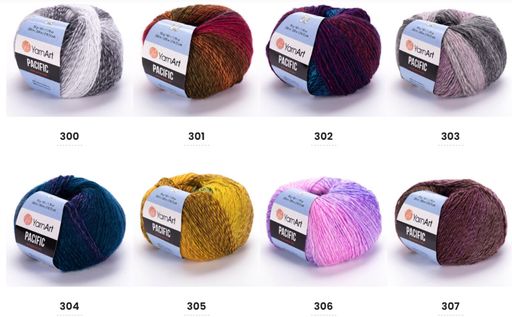 Цена за 10 мотков пряжи PACIFIC