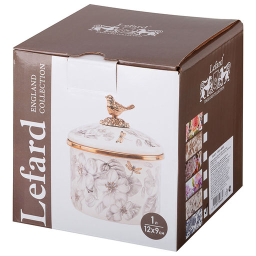 БАНКА ДЛЯ СЫПУЧИХ ПРОДУКТОВ LEFARD, СЕРИЯ ROYAL GARDEN, 12 Х 9СМ / 1,0Л  фото 3