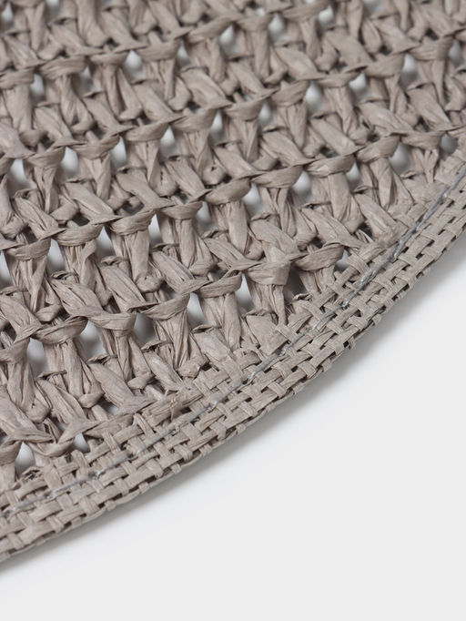 Салфетка сервировочная на стол Доляна «Кастилия», d=38 см, серая