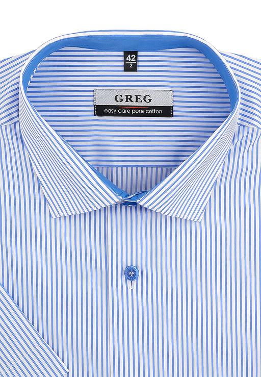 Сорочка мужская короткий рукав GREG 121/101/7305/Z/1_GB
