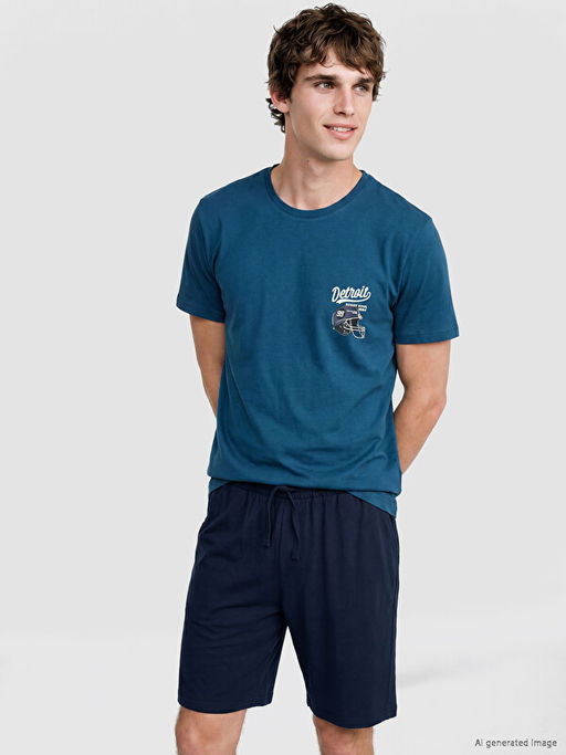 Пижама мужская Regular Fit с шортами