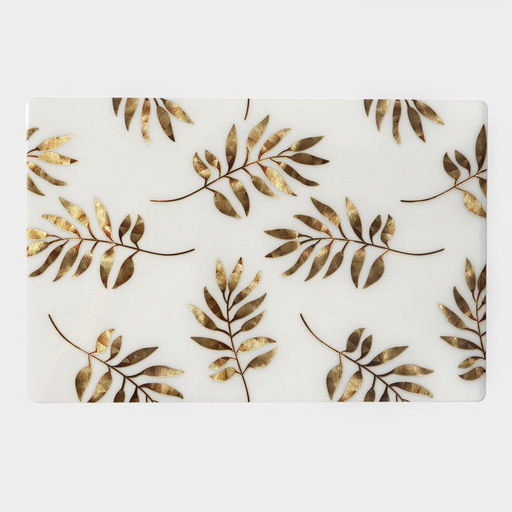 Салфетки сервировочные на стол Доляна «Кейли», 4 шт., 30×45 см, белые с золотом