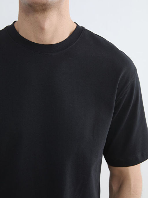 Bisiklet Yaka Penye Erkek Ti??rt