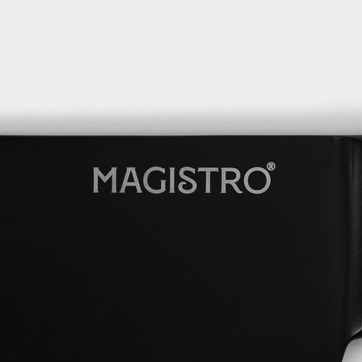 Нож кухонный топорик Magistro Vantablack, длина лезвия 20,3 см, цвет чёрный  фото 4