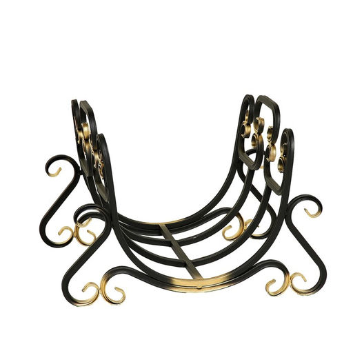 Дровница «Винтаж», 60×50×40 см, сталь, кованая, чёрная