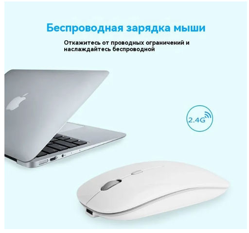 Bluetooth мышь + беспроводная с USB,2 режима подключения, подсветка - Family фото 2