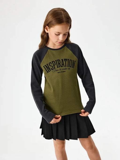 ACOOLA / Джемпер детский для девочек Surdina хаки фото 8