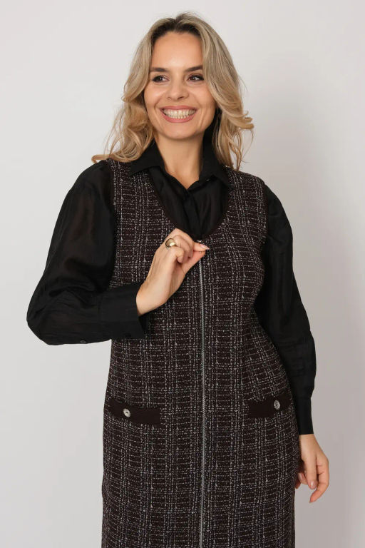 БЕЛАРУСЬ Платье Д 3481 дл/шоколад - Текстильная мануфактура фото 9