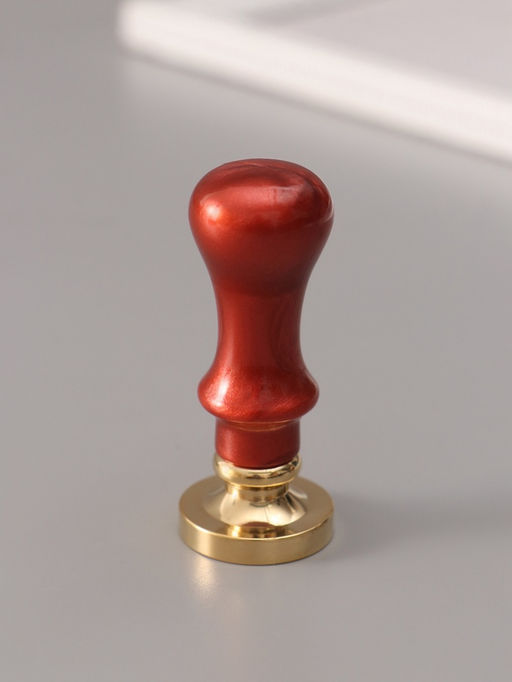 Печать для сургуча с пластиковой ручкой «Венок с буквой C», 2.5×2.5×6.3 см