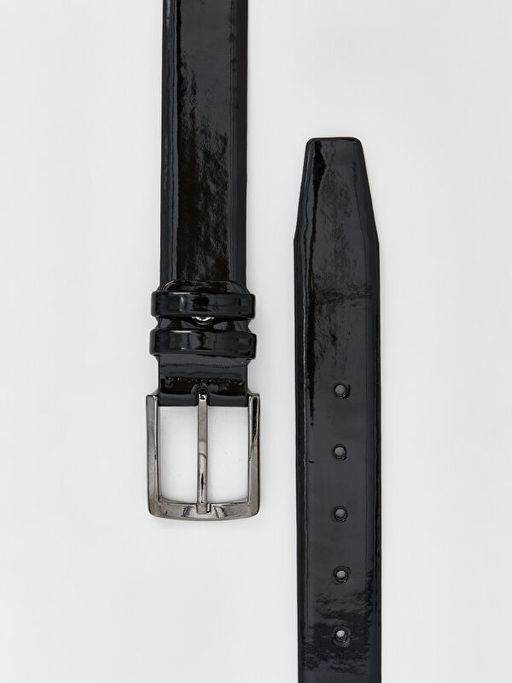 Deri G?r?n?ml? Erkek Kemer