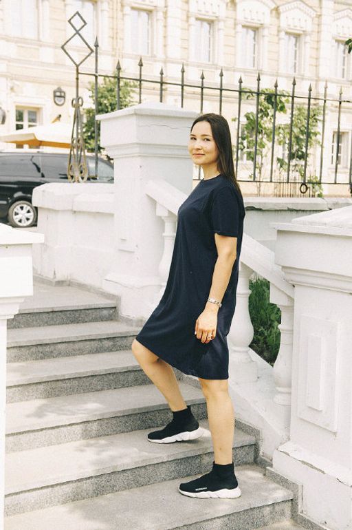 Платье-футболка 95% ХЛОПОК - Knitka wear фото 2