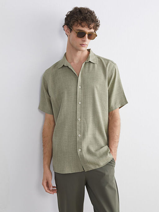 Regular Fit K?sa Kollu Erkek G?mlek