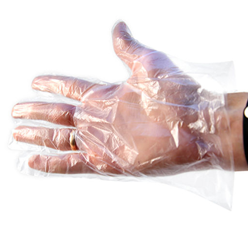 Перчатки одноразовые полиэтиленовые L, 50 пар в упаковке (Китай) - Домашняя мода фото 2