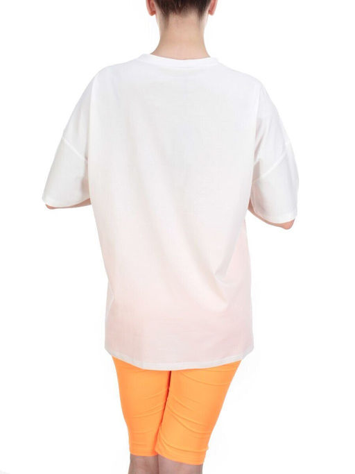 KD-865 WHITE/ORANGE Костюм-двойка женский 7986 TREND