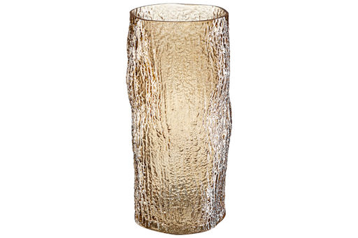 Ваза 14*14*31,5 см 3,9 л, коричневая, стекло