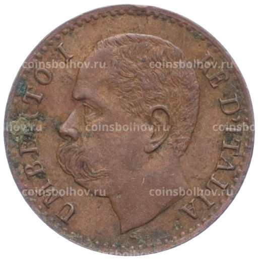 Монета 1 чентезимо 1895 года Италия