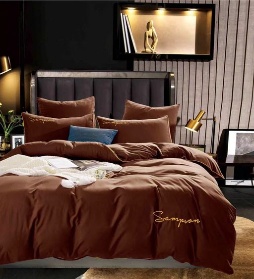 КПБ Candies однотонный с вышивкой CANOV001 Семейный