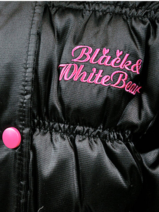 Куртка пуховая для девочки 33-5050 черный - Mini maxi фото 4