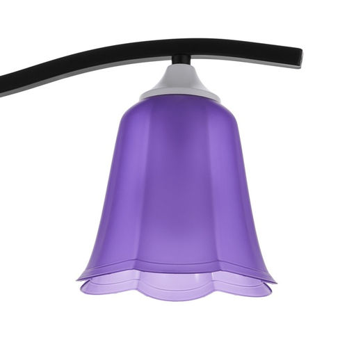 Плафон универсальный "Цветок"  Е14/Е27 фиолетовый 14х14х13см