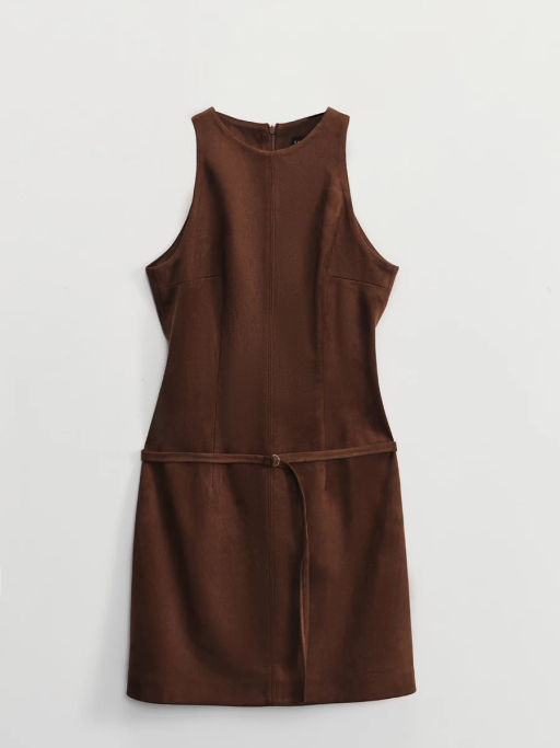 Платье мини из искусственной замши / Zarina  фото 7