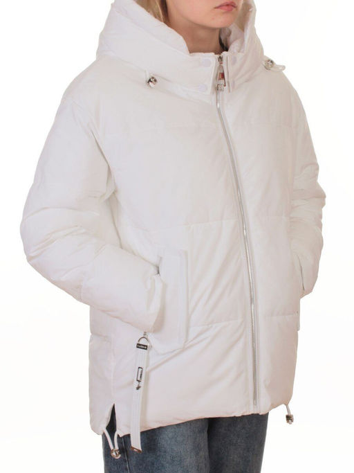 2387 WHITE Куртка зимняя женская (150 гр. холлофайбер)