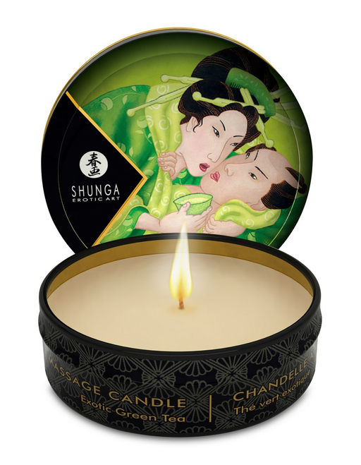 Массажное аромамасло в виде свечи Shunga Спокойствие. Зеленый чай(Zenitude.Exotic Green Tea), 30мл