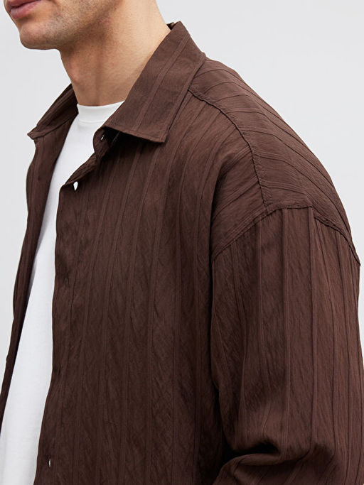 Regular Fit ?izgili Erkek G?mlek