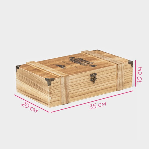 Ящик для хранения вина Доляна «Ливорно», 35×20 см, на 2 бутылки