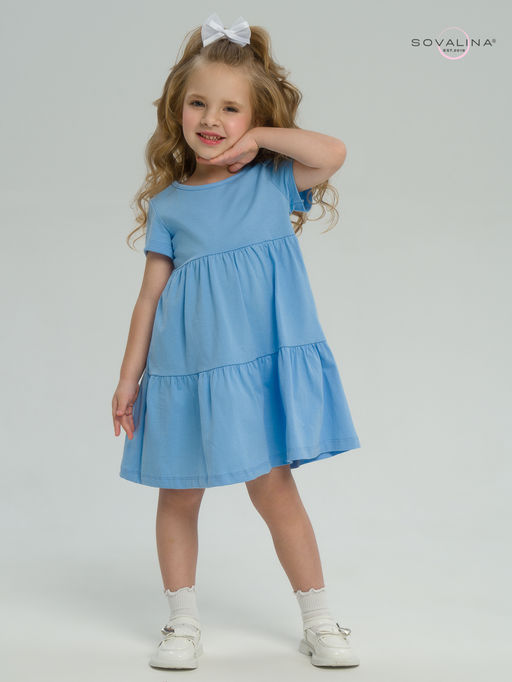 Платье Тия голубая - Sovalina фото 2