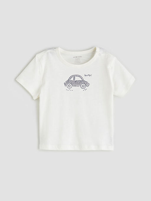 Bask?l? Erkek Bebek Ti??rt ve Tayt 2li