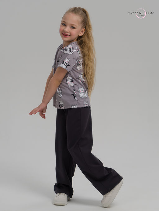 Костюм Лето котейки на сером-фуме - Sovalina фото 17