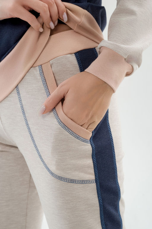 Костюм женский из футера Гамми индиго - Амадэль фото 8